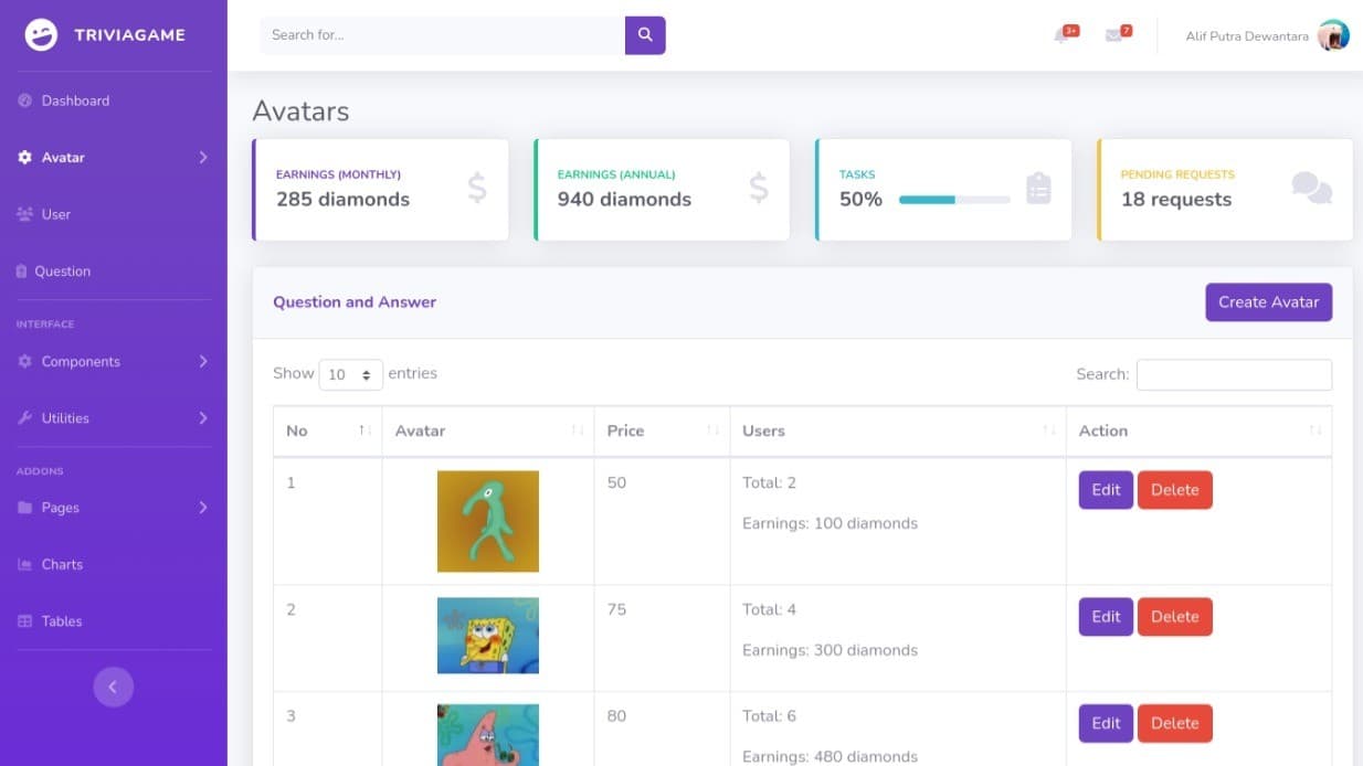 Trivia Game screenshot